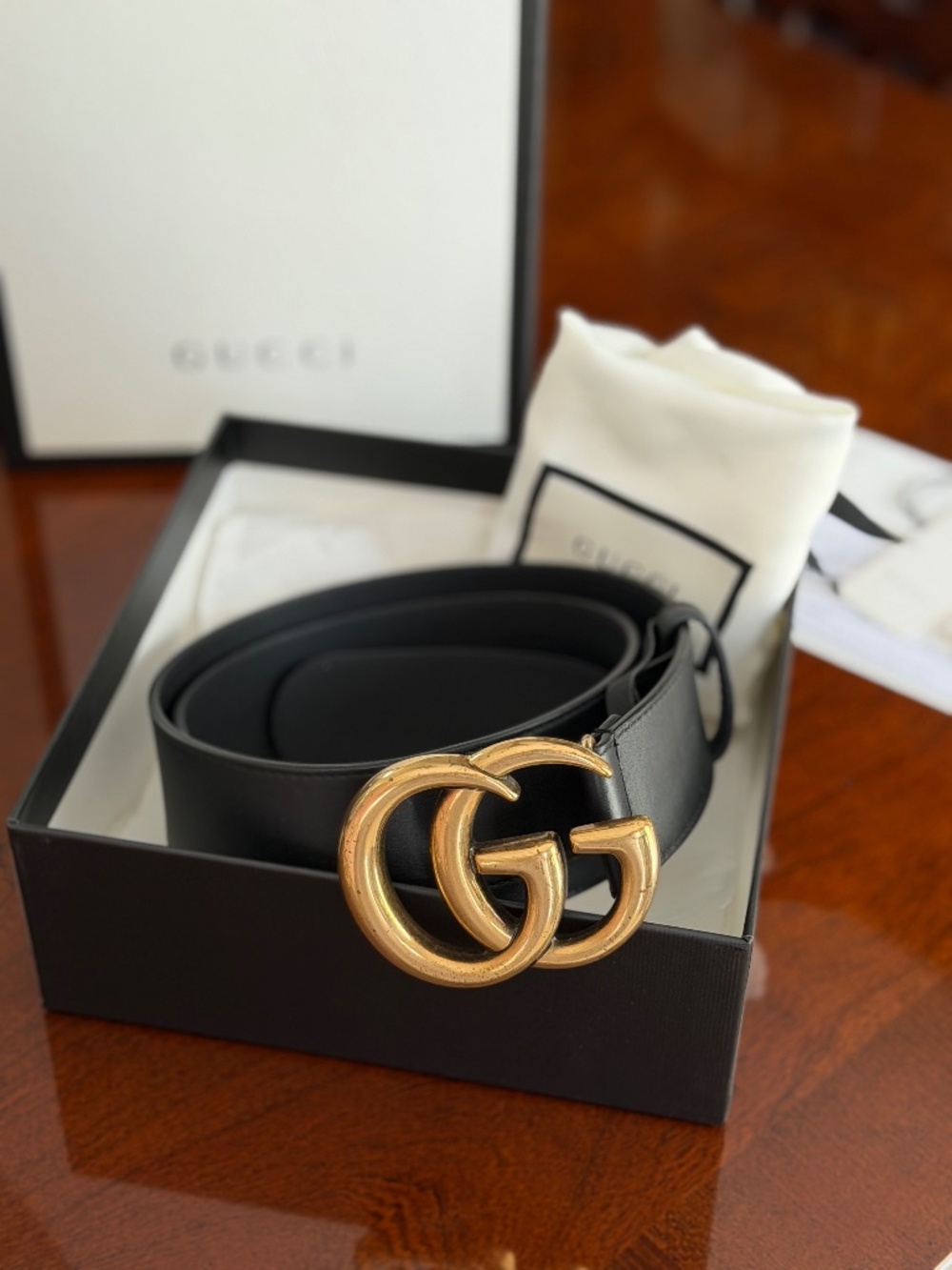 Gucci GG Marmont Wide Belt Size 90
